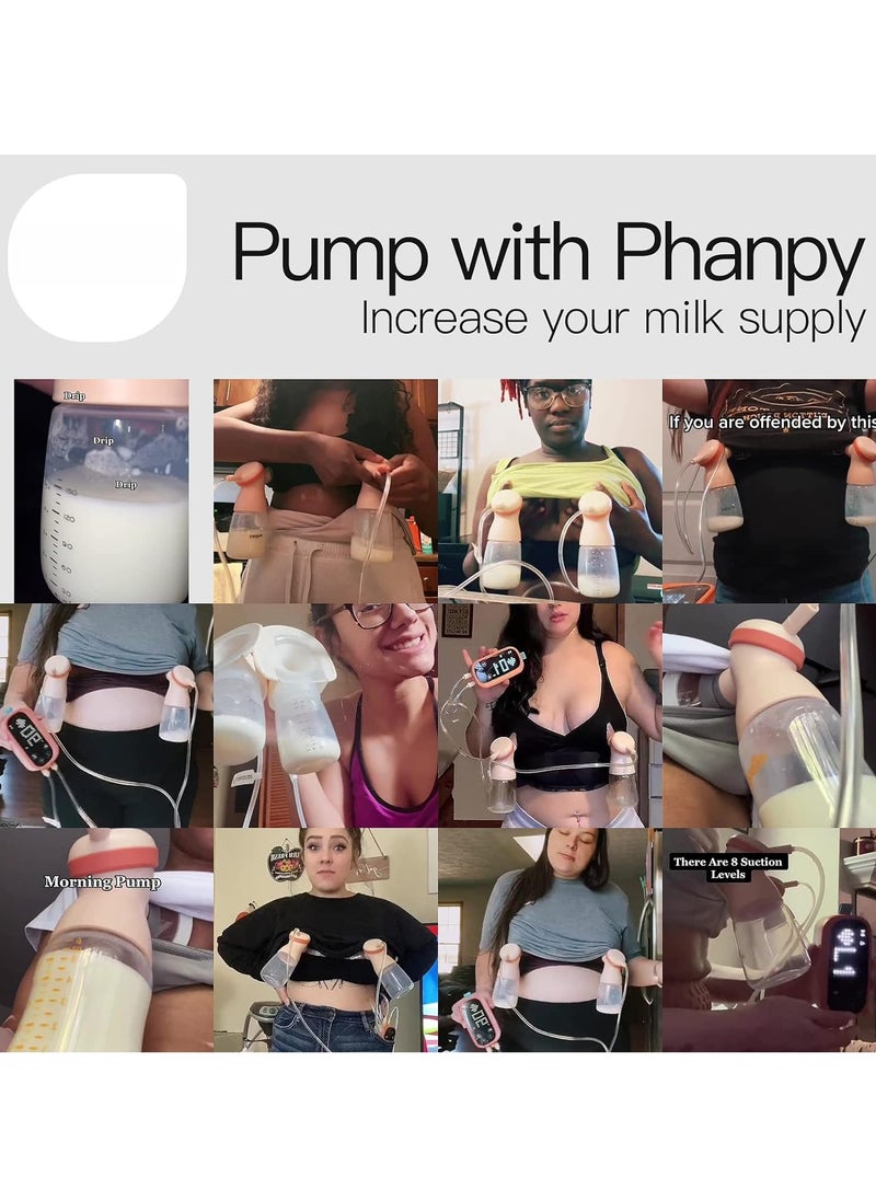 New Hands-Free Wearable Pump with 4 Modes and 8 Levels, Breast Pump