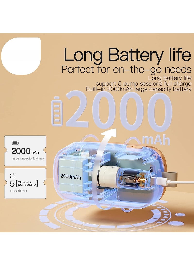 New Hands-Free Wearable Pump with 4 Modes and 8 Levels, Breast Pump