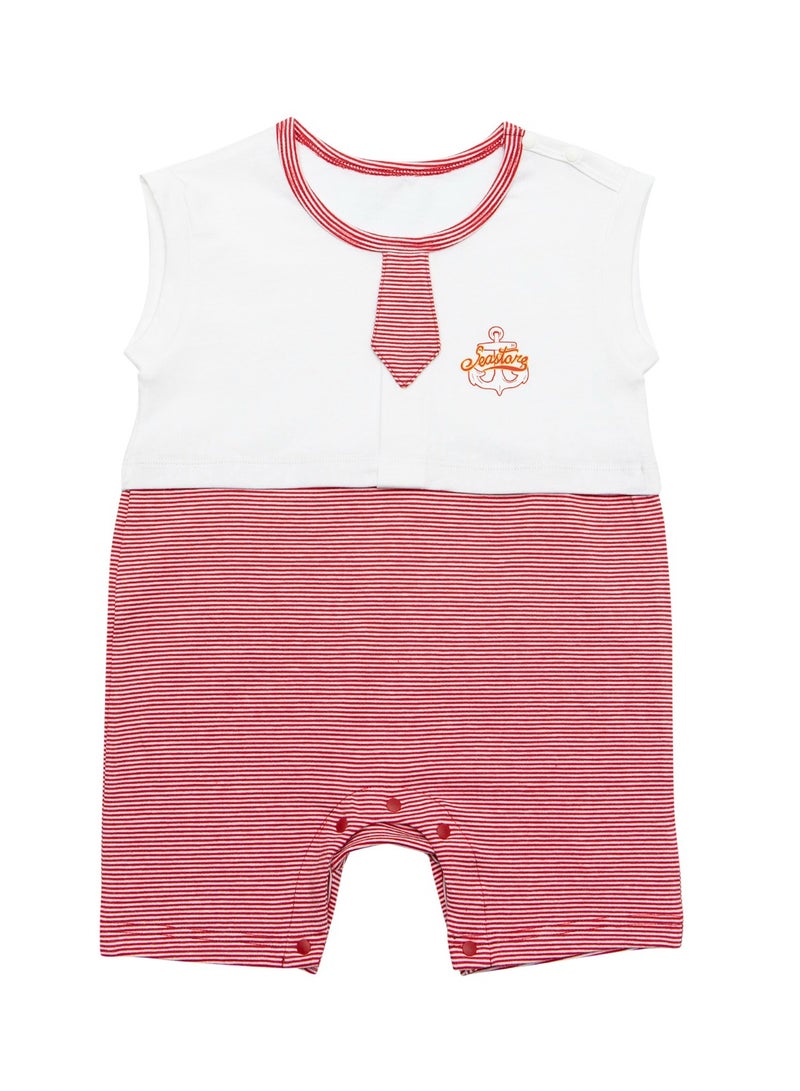 Infant Baby Girl Tiny Sailor Short Sleeve Baby Romper Outfit Summer Clothes - Image 1