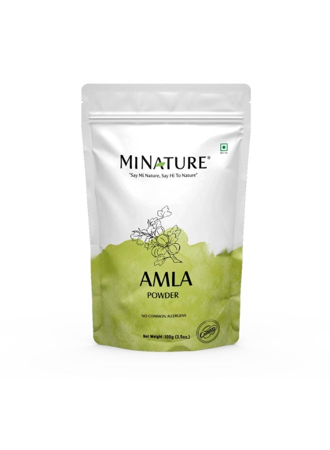 مي نيتشورال مسحوق الأملج (Amla) من Mi Nature - 100 غرام (3.5 أونصة) | مسحوق عنب الثعلب الهندي الطبيعي الغني بفيتامين C | غذاء فائق تقليدي للعناية بالشعر والبشرة - Image 4
