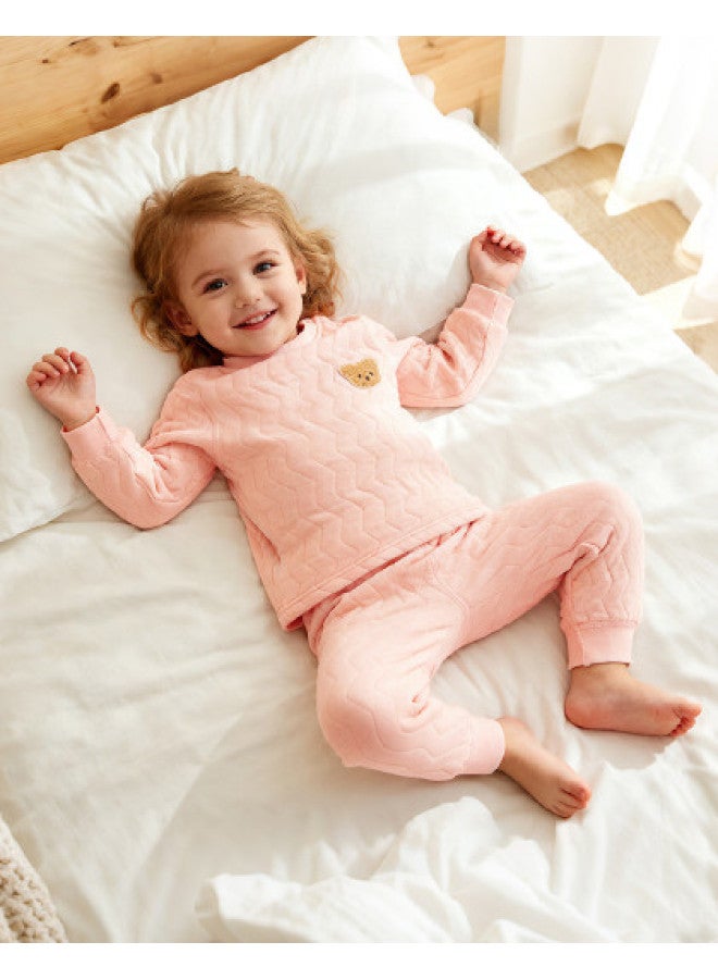 YISHUANGER Baby Warm Clothing Set, Autumn And Winter Children's Cotton Padded Clothes, Infant Thickened Clothing, Cotton-padded Jacket, Pajamas, Winter Clothes, Autumn Clothes And Pants - Image 1