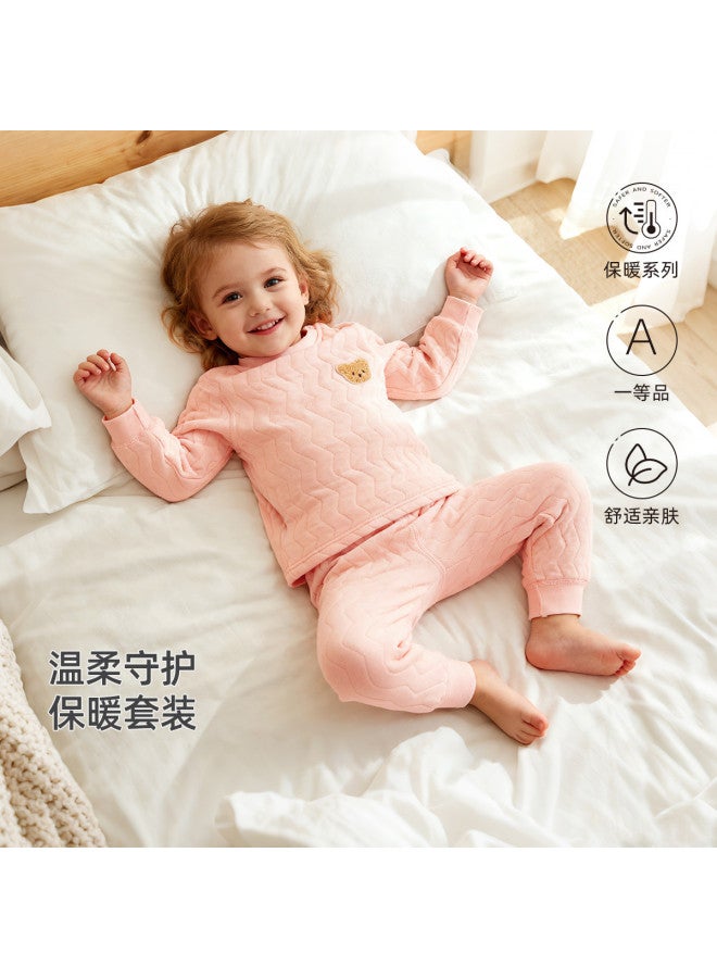 YISHUANGER Baby Warm Clothing Set, Autumn And Winter Children's Cotton Padded Clothes, Infant Thickened Clothing, Cotton-padded Jacket, Pajamas, Winter Clothes, Autumn Clothes And Pants - Image 2