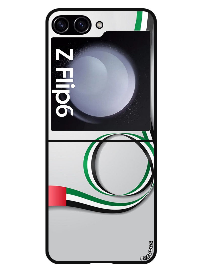 Theodor Protective Case Anti Scratch Shock Proof Bumper Cover For Samsung Galaxy Z Flip 6 Uae Flag - Image 1
