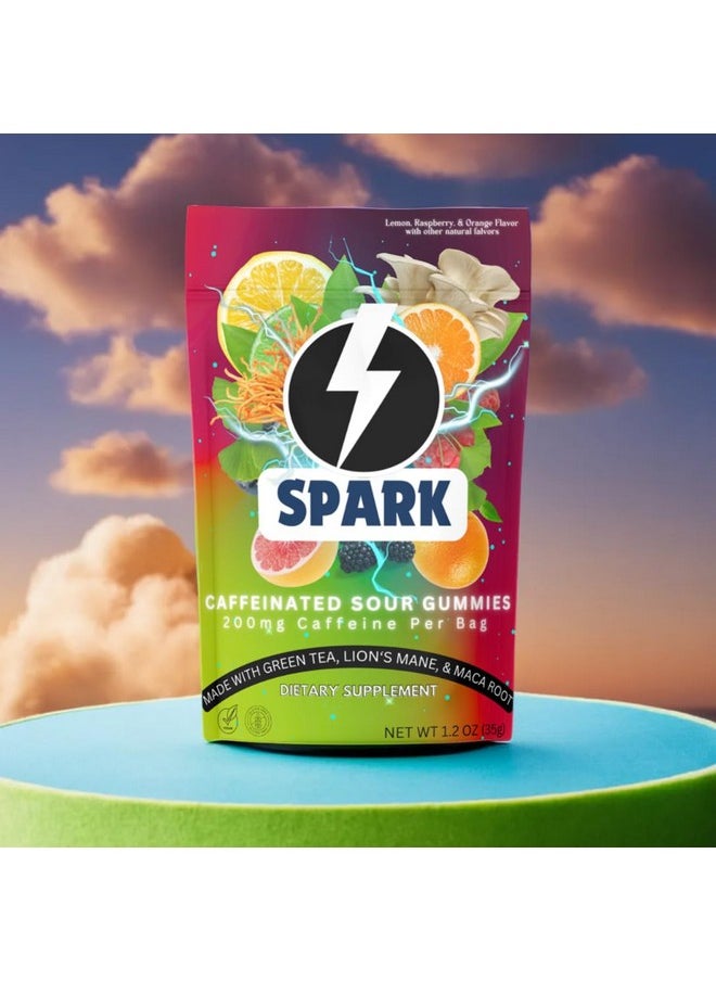 Spark Spark Caffeinated Sour Gummies - 5 pack  - Image 2
