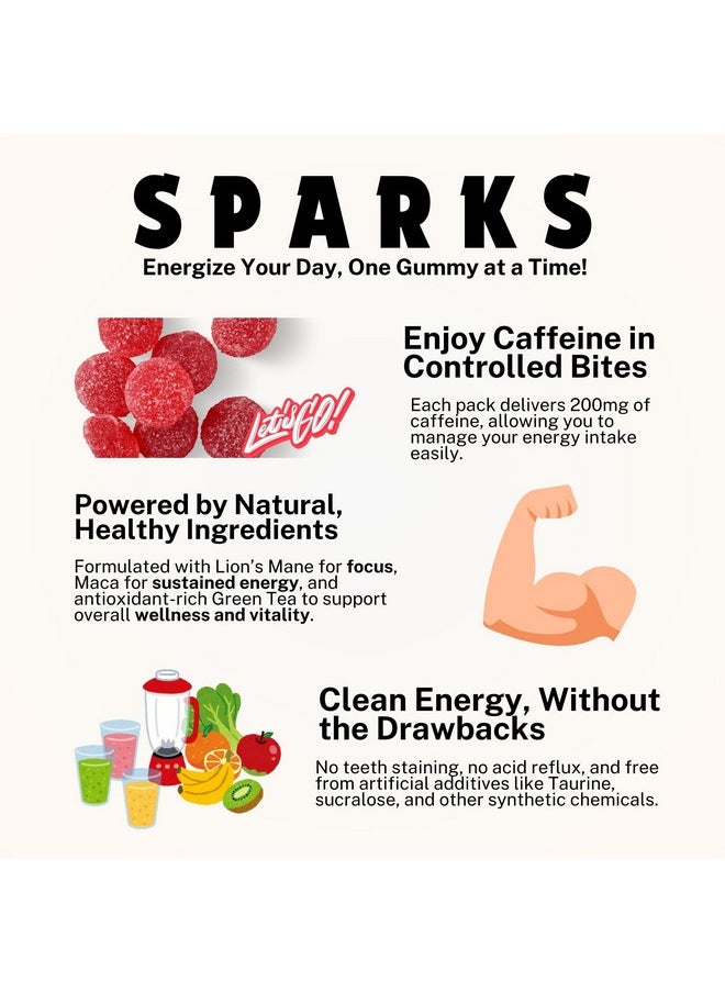 Spark Spark Caffeinated Sour Gummies - 5 pack  - Image 5