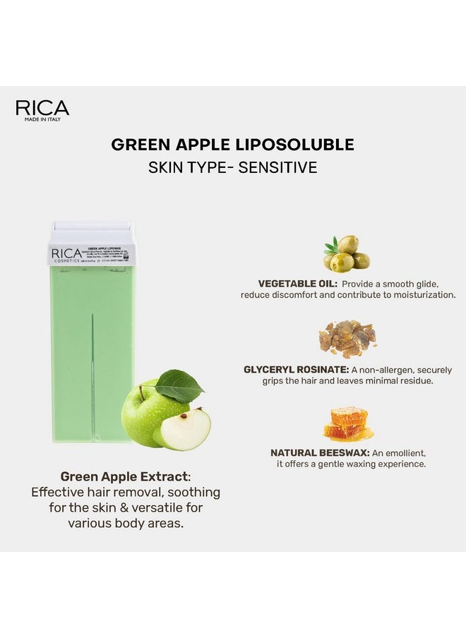 Rica - Wax Green Apple Roll-On Wax Kit (Set Of 3 Refill Wax) 100 Ml - Image 1
