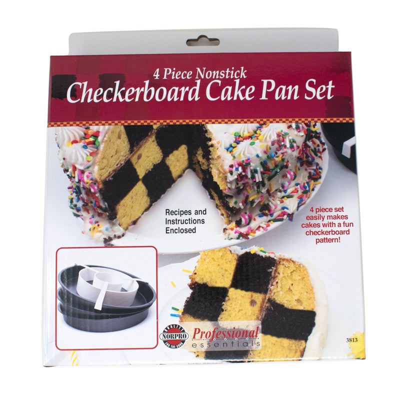 Norpro - 3813 Norpro Checkerboard Cake Pan Set, One Size, as shown - Image 4