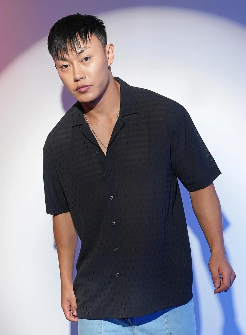 كامبوس سوترا قميص منسوج كبير الحجم