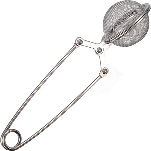 SWISSO Stainless Steel Tea Strainer Spring Mesh Ball Enclosure Access Box Small Strainer Silver - Image 2