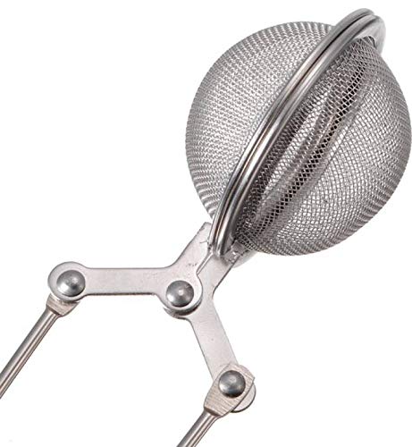 SWISSO Stainless Steel Tea Strainer Spring Mesh Ball Enclosure Access Box Small Strainer Silver - Image 3