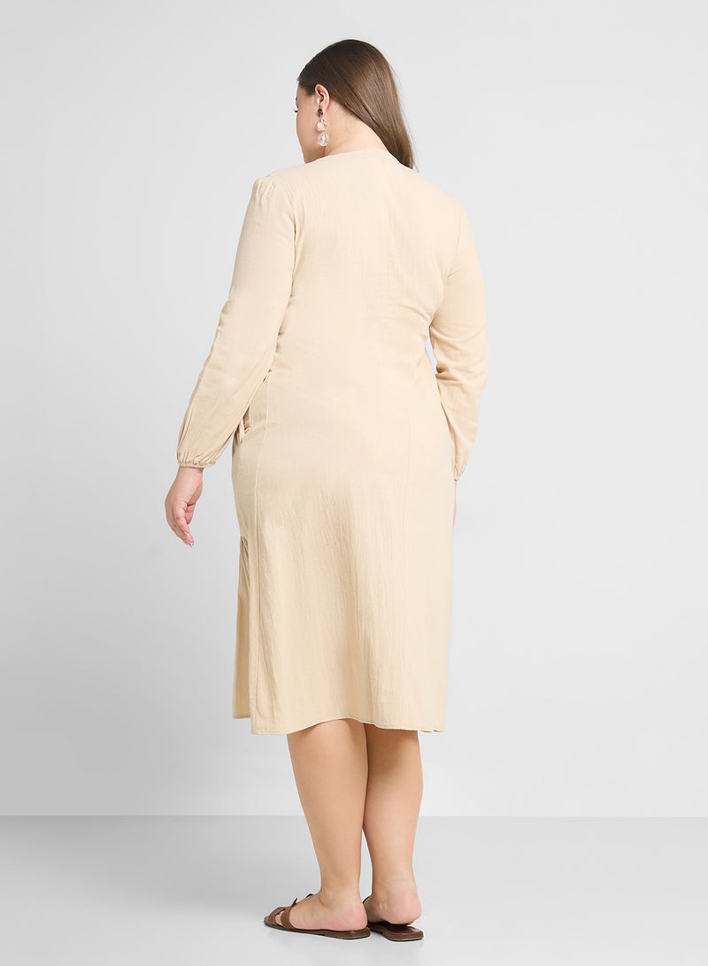 Ginger Plus Tiered Cotton Dress - Image 2