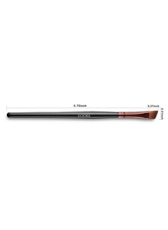 OWLFAVO - Kooba Makeup Angle Eyeliner Kabuki Brush - Portable Eye Powder Foundation Brush, Beauty Cosmetic Tool For Professional And Travel - Image 1