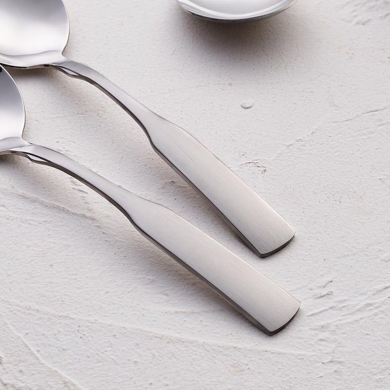 FULLYWARE Stainless Steel 6.1' Heavy Duty Round Spoons, Dinner & Table Spoon Set, 6-Piece - Image 4