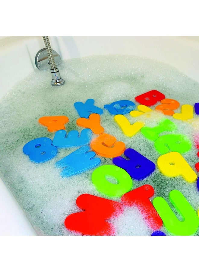 BabyBibi 36 PCS Stick-On Foam Bath Letters and Numbers - Non-Toxic, BPA Free, No Mold Bath Tub Toys - Colorful, Educational, Fun ABC Bath Toys for Toddlers & Babies - Image 4
