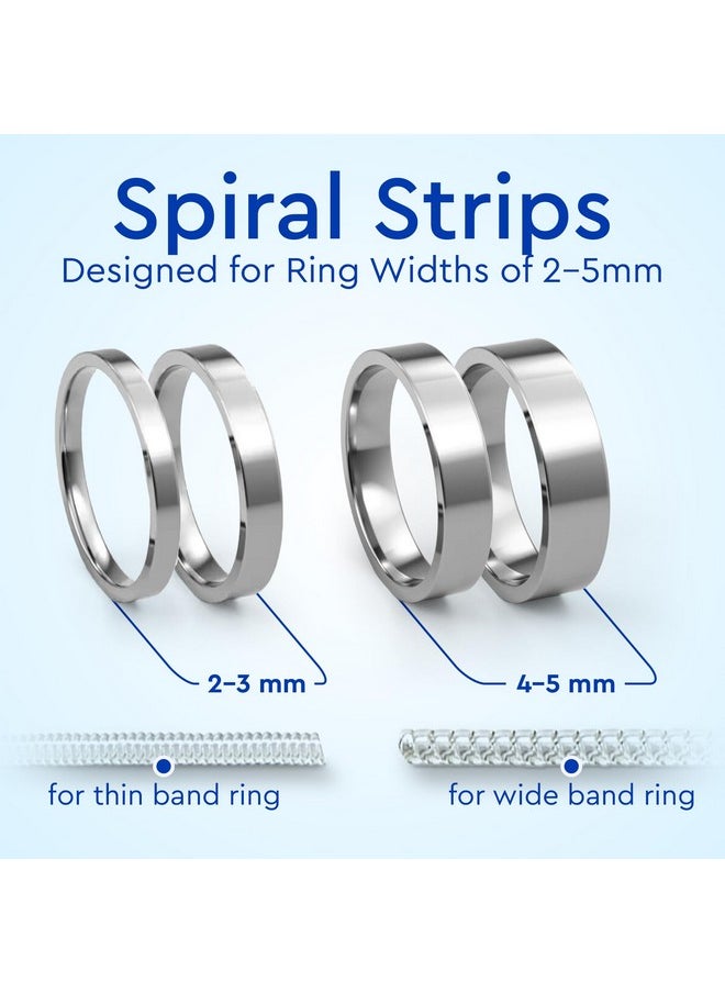 5 STARS UNITED Ring Sizer Adjuster for Loose Rings - 12 Pack 2 Sizes for Different Band Widths - Silicone Ring Size Adjuster - Invisible Ring Guards for Women and Men by 5 STARS UNITED  - Image 3
