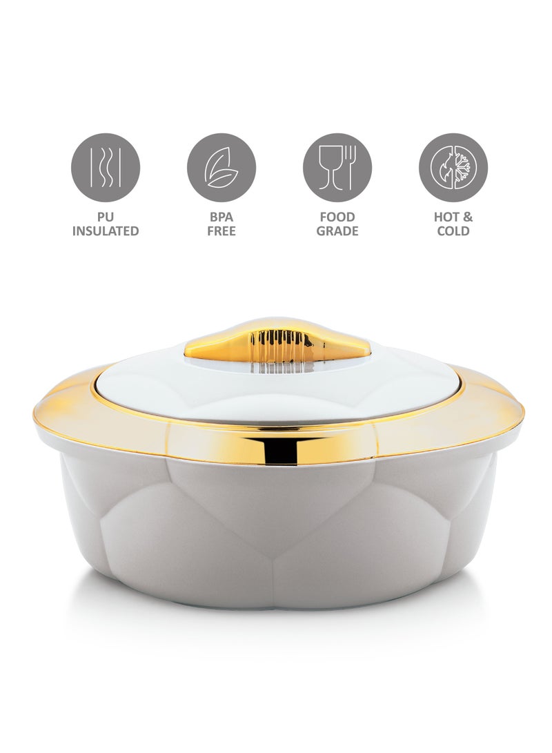 AXIS Allure 3pcs Casserole Set Stainless Steel Inner Casing White Color - 1.2L,2.2L,3.2L  - Image 3