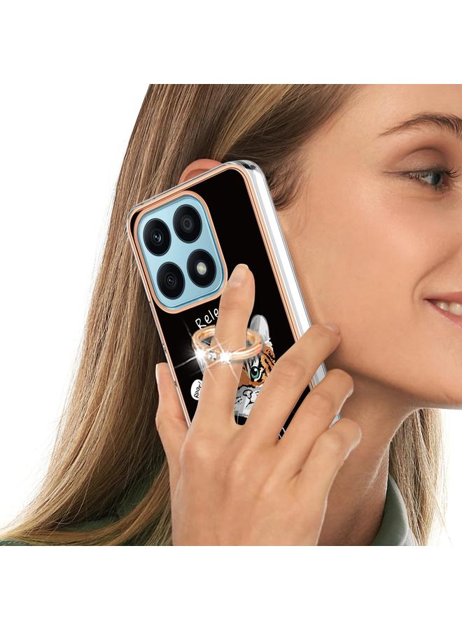 Zaboon Case For Honor X8a Electroplating Dual-side IMD Phone Case with Ring Holder - Image 5