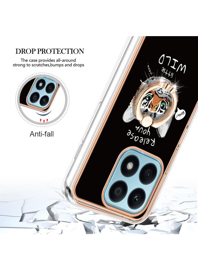 Zaboon Case For Honor X8a Electroplating Dual-side IMD Phone Case with Ring Holder - Image 4