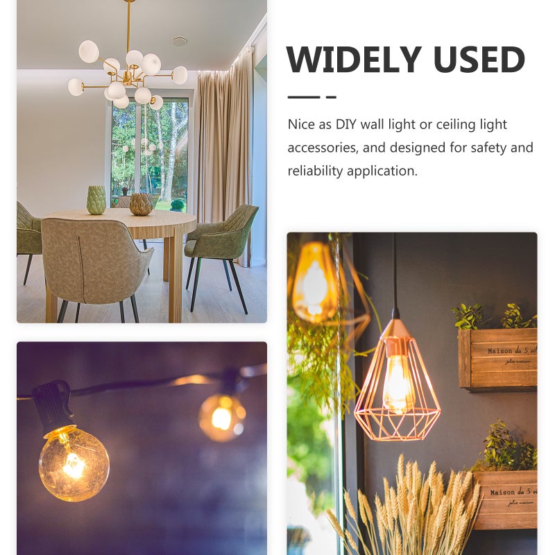 2pcs Ceiling Mount Lamp Holder Light Bulb Holder Thickened Screw Lamp Holder Supply - Image 3