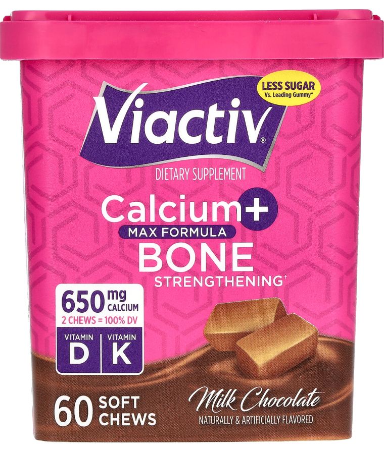 Calcium + Bone Strengthening Max Formula Milk Chocolate 60 Soft Chews