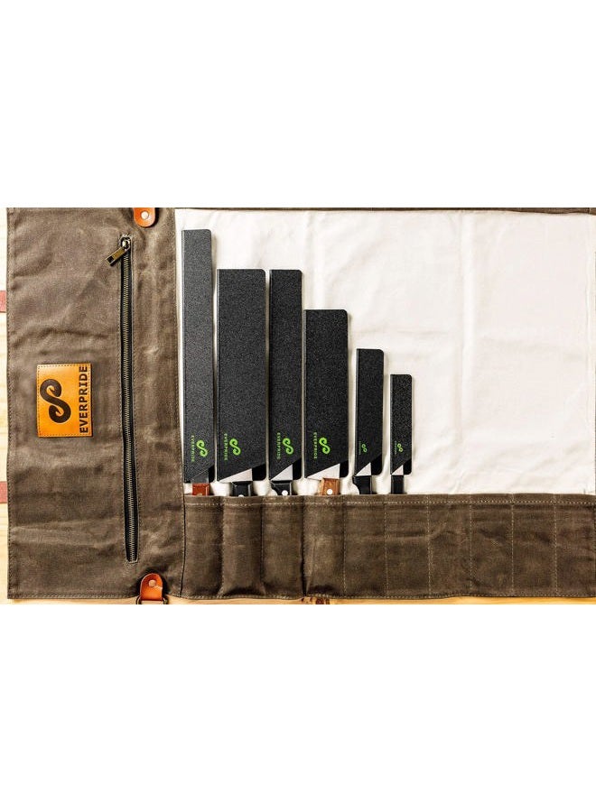 EVERPRIDE Chef Knife Guard Set (6-Piece Set) Universal Blade Edge Protectors for Chef, Serrated, Japanese, Paring Knives | Heavy-Duty Safety and Protection | Slip-On 6-Piece Set Black unknown - Image 5