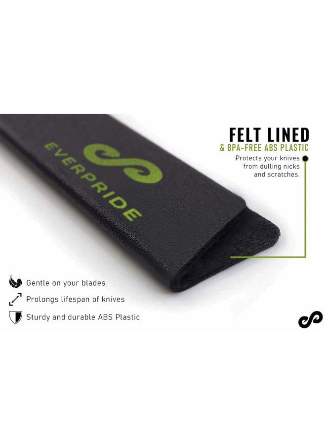 EVERPRIDE Chef Knife Guard Set (6-Piece Set) Universal Blade Edge Protectors for Chef, Serrated, Japanese, Paring Knives | Heavy-Duty Safety and Protection | Slip-On 6-Piece Set Black unknown - Image 3