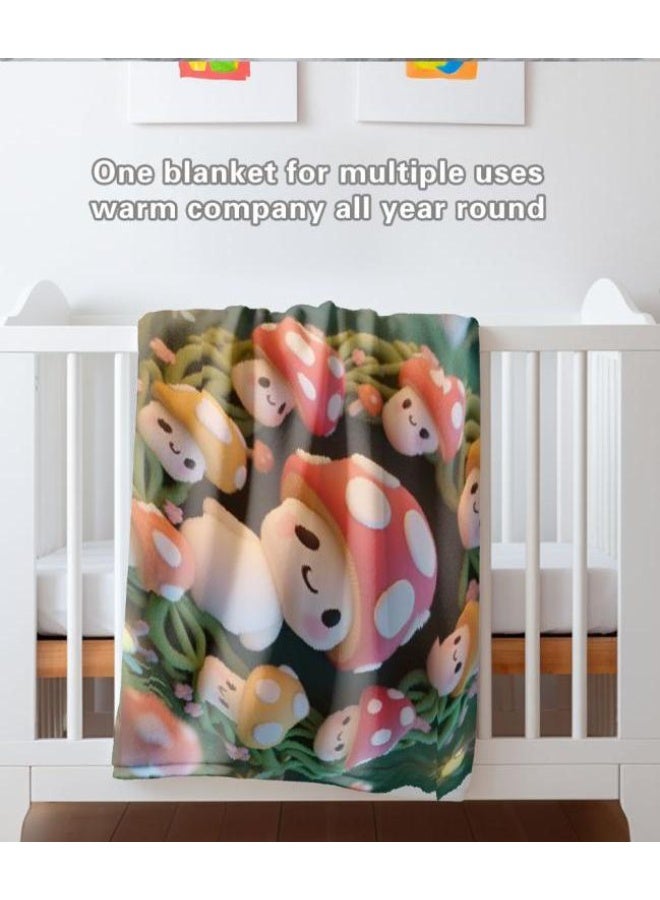 general Baby and children's cartoon flannel thin blanket (warm and comfortable, suitable for sleep, game use) 70cm*100cm - Image 4