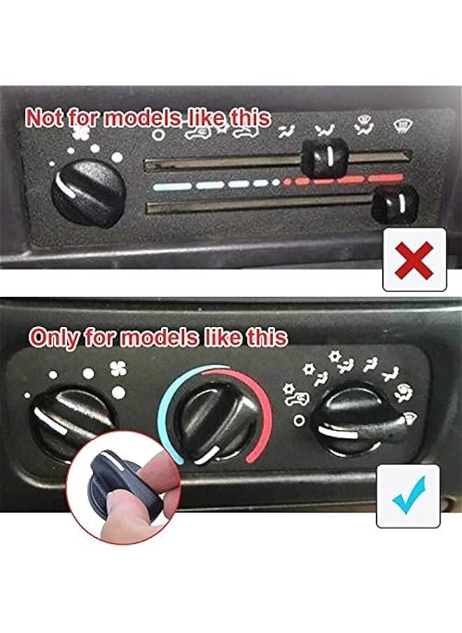 Generic 3PCS A/C Heater Air Conditioning Knob Control Blower Fan Knob Compatible for for Jeep Wrangler 1999-2006,for Dodge Ram for 1999-2003 for 5011218AC  - Image 4