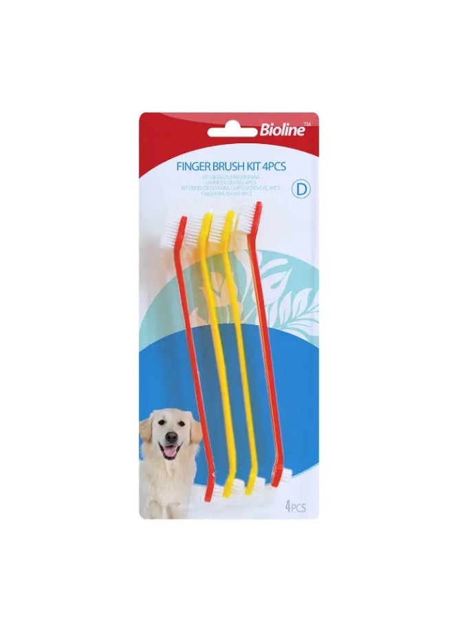 بايولاين مجموعة فرشاة أسنان بيولاين، 4 قطع [الوزن - 300 جرام، العدد - 4] - Image 1