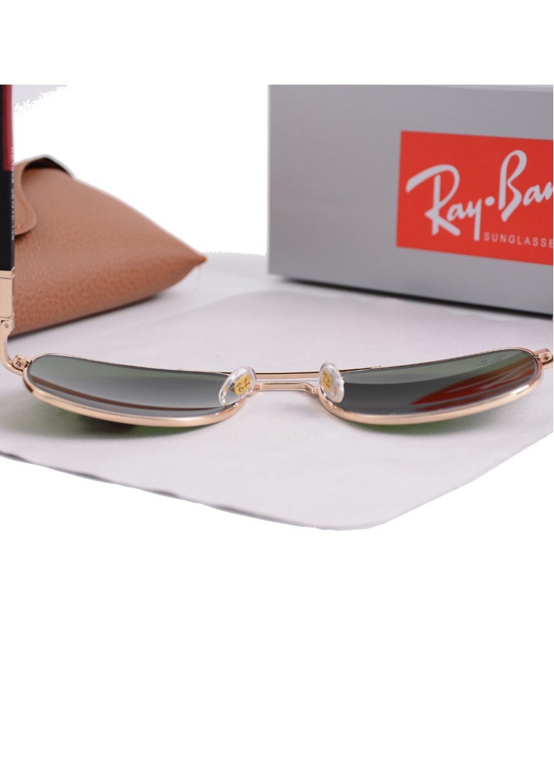 Ray-Ban Ray-Ban Classic Pilot Sunglasses Gold Framed with Grey UV Lenses  - Image 3