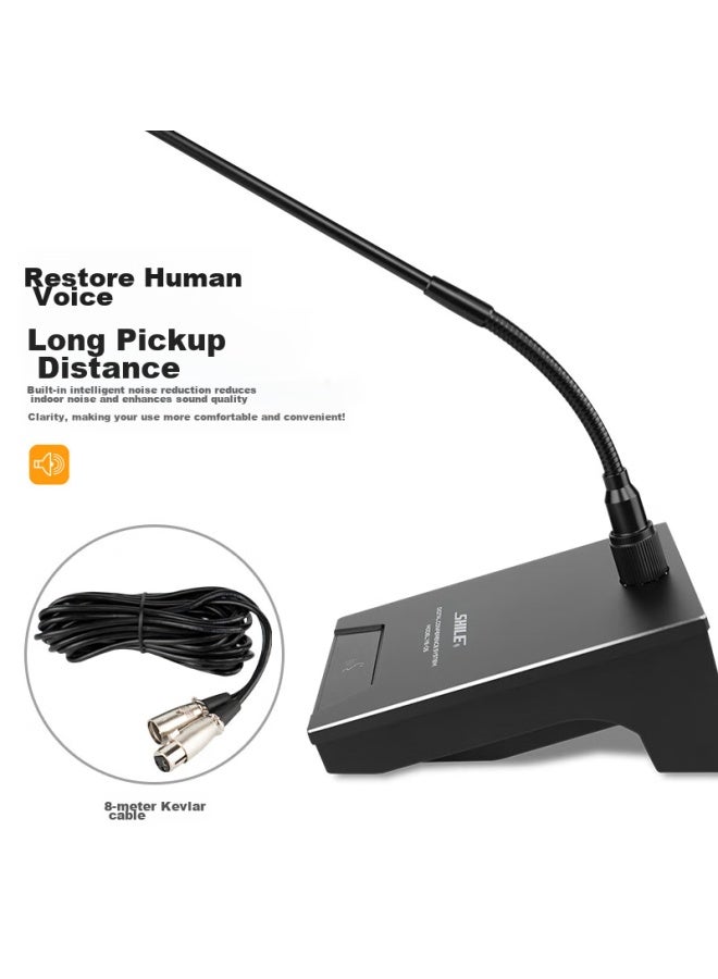 Shile Ye-05 Wired Microphone For Conference Room, 6.35mm Jack, Amplifier And Mixer Compatible, Condenser Microphone, Single-directional Desktop Gooseneck Microphone For Meetings - Image 3