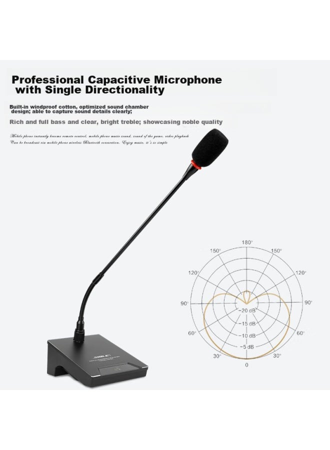 Shile Ye-05 Wired Microphone For Conference Room, 6.35mm Jack, Amplifier And Mixer Compatible, Condenser Microphone, Single-directional Desktop Gooseneck Microphone For Meetings - Image 4