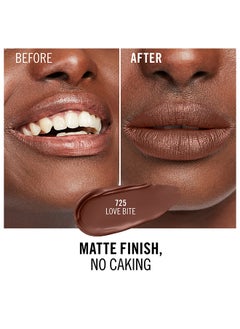 RIMMEL LONDON أحمر شفاه سائل يدوم طويلاً ميجا مات 725 لوف بايتس  - Image 5
