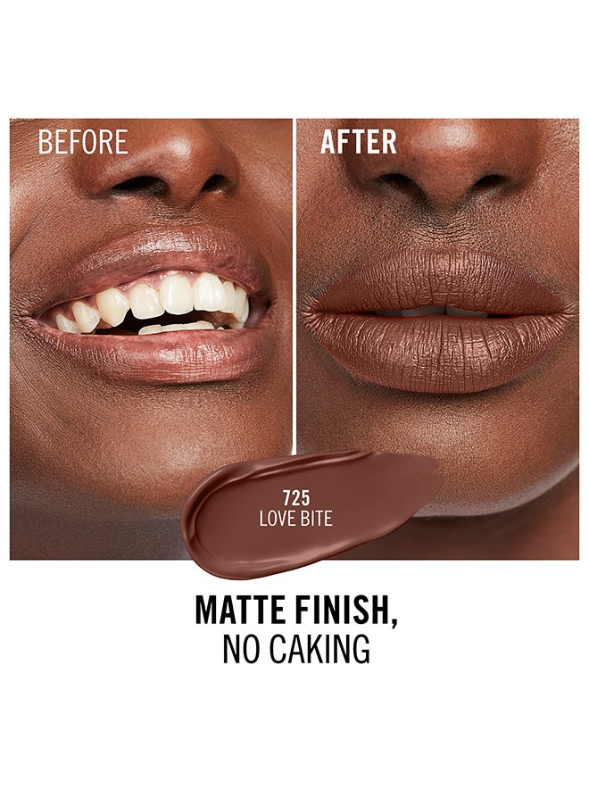 RIMMEL LONDON Lasting Mega Matte Liquid Lipstick  725  Love Bites  - Image 5