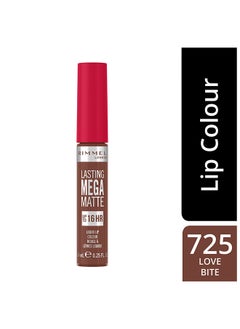 RIMMEL LONDON أحمر شفاه سائل يدوم طويلاً ميجا مات 725 لوف بايتس  - Image 2