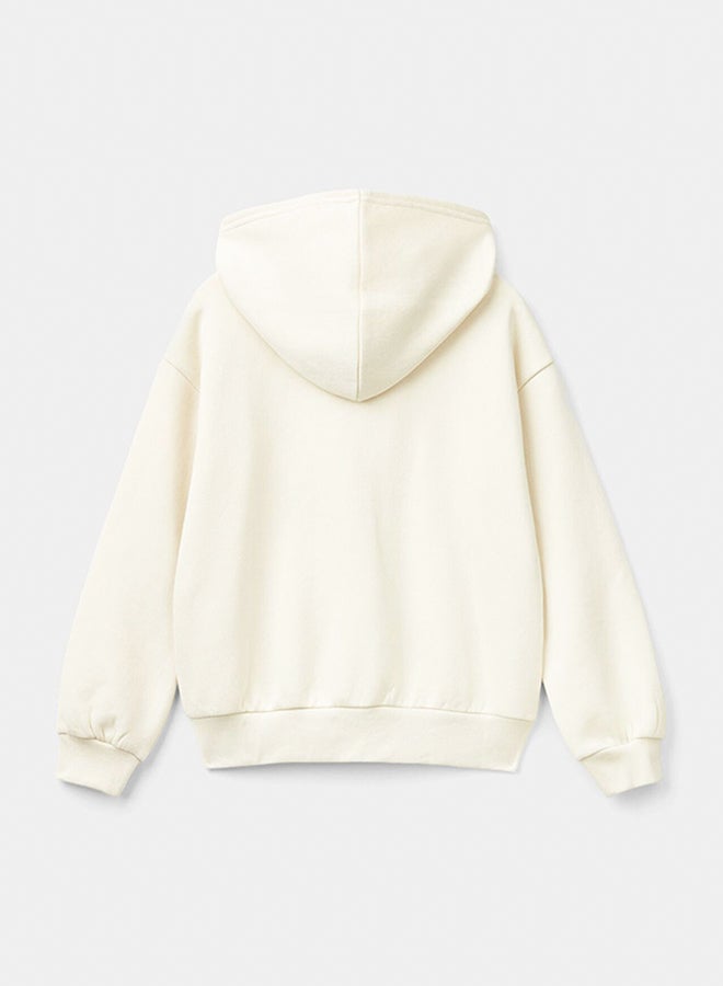 Benetton Sweatshirt with zip and sequins  - Image 2