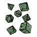 Q WORKSHOP Call Of Cthulhu black green RPG Ornamented Dice Set 7 Polyhedral Pieces - Image 3