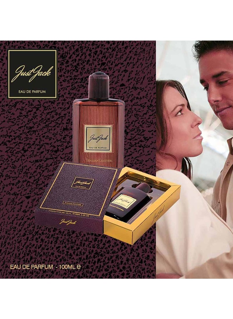 Just Jack - Just Jack Italian Leather Perfumes For Men and Women, Eau De Parfum 100ML, For Him/Her Long Lasting Fragrance - Image 1