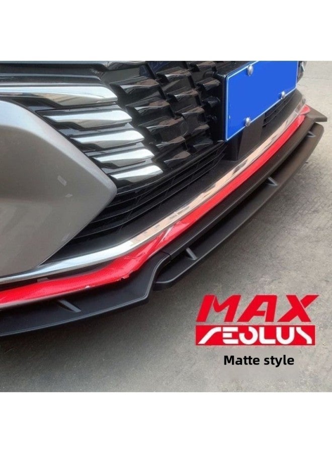21 Dongfeng Fengshen Yixuan Max Front Shovel Blast Modified Sports Front Bar Size Envelope Front Lip Anti-Collision Special-Color:Matte Black - Image 1