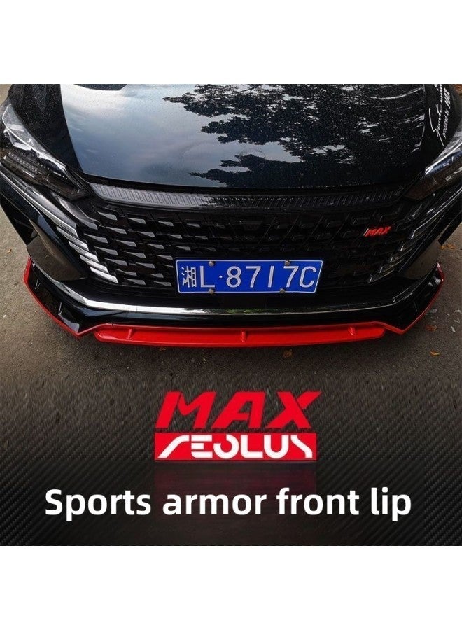 21 Dongfeng Fengshen Yixuan Max Front Shovel Blast Modified Sports Front Bar Size Envelope Front Lip Anti-Collision Special-Color:Matte Black - Image 2