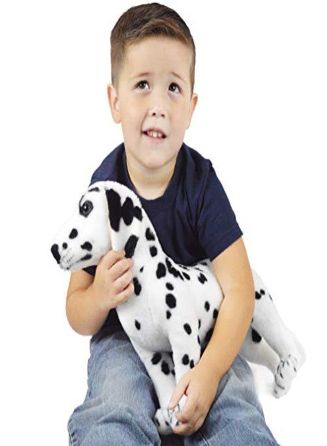 Tickles Baby Simulation Standing Dalmation Puppy Dog Soft Stuffed Plush Animal Toy for Kids Birthday Gift (Size: 30 cm Color: White) - Image 1