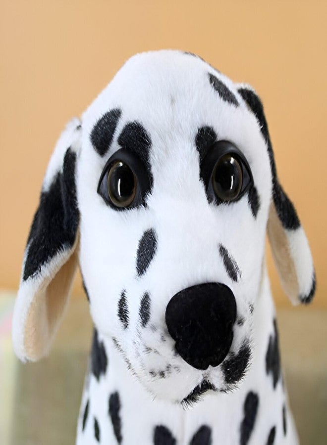 Tickles Baby Simulation Standing Dalmation Puppy Dog Soft Stuffed Plush Animal Toy for Kids Birthday Gift (Size: 30 cm Color: White) - Image 4