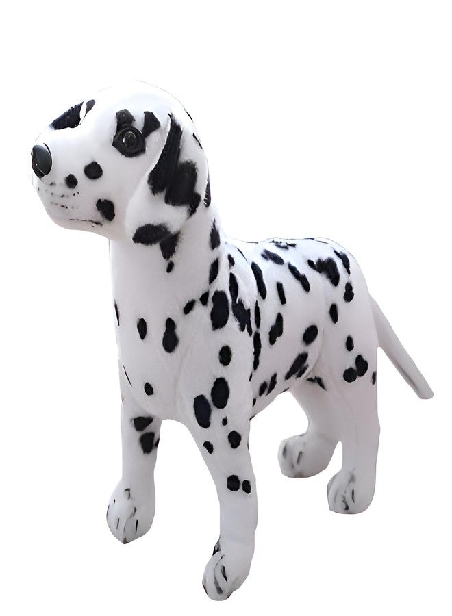 Tickles Baby Simulation Standing Dalmation Puppy Dog Soft Stuffed Plush Animal Toy for Kids Birthday Gift (Size: 30 cm Color: White) - Image 5