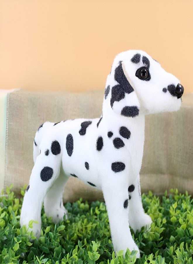 Tickles Baby Simulation Standing Dalmation Puppy Dog Soft Stuffed Plush Animal Toy for Kids Birthday Gift (Size: 30 cm Color: White) - Image 2