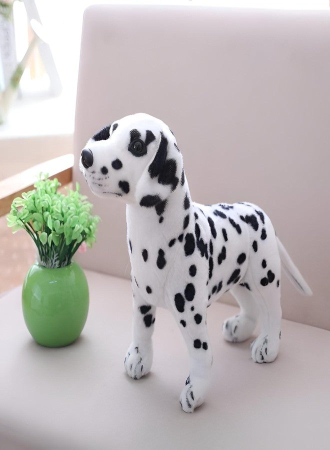 Tickles Baby Simulation Standing Dalmation Puppy Dog Soft Stuffed Plush Animal Toy for Kids Birthday Gift (Size: 30 cm Color: White) - Image 3