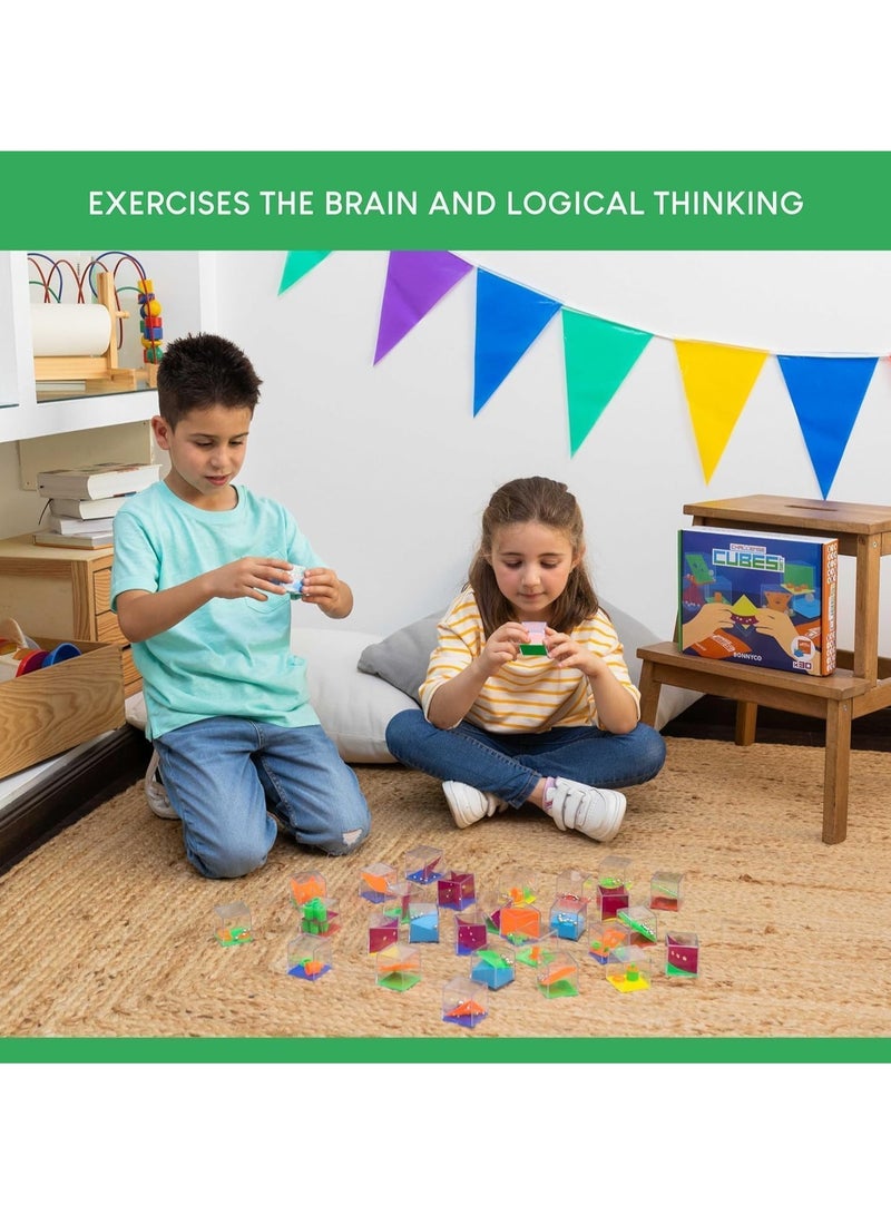 24 Pack Brain Teaser Puzzles Cubes for Kids, IQ Maze Game Puzzle Balance Game Challenges, Suitable for Kids Mini Games Party Favors - Image 3