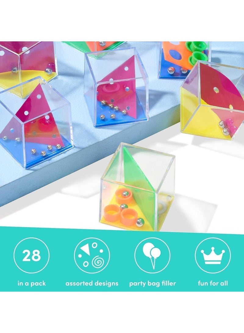 24 Pack Brain Teaser Puzzles Cubes for Kids, IQ Maze Game Puzzle Balance Game Challenges, Suitable for Kids Mini Games Party Favors - Image 4