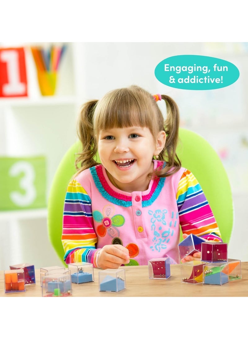 24 Pack Brain Teaser Puzzles Cubes for Kids, IQ Maze Game Puzzle Balance Game Challenges, Suitable for Kids Mini Games Party Favors - Image 5