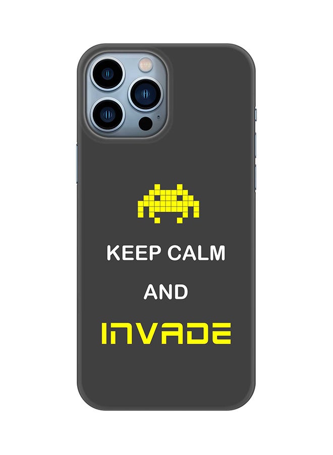 Stylizedd Case for iPhone 15 Pro Max Slim Snap Classic Series Mobile Cover Hard PC Shield Matte Finish Phone CasePrint - Keep Calm And Invade - Image 1