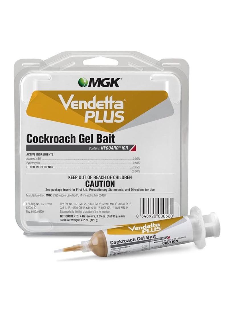 Vendetta - Cockroach Gel (4 Tubes) Bait & IGR Killer Paste - Image 1